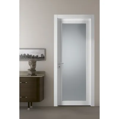 Porta Portalacasa modello bianco hd vetro Artigianale in OFFERTA OUTLET