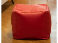 Pouf design modello Pouf ecopelle rosso Creativando in Offerta Outlet