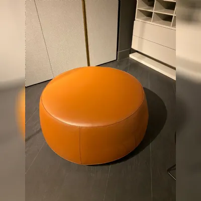 Pouf in pelle Denny a marchio Alf da fre a prezzo scontato