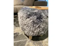 Pouf in pelle Nordic a marchio Sitap a prezzo ribassato