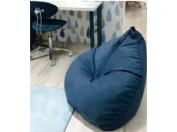 Pouf in tessuto A sacco a marchio Moretti compact a prezzo ribassato