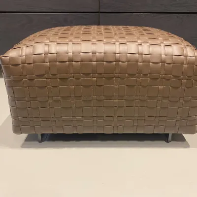 Pouf Bangkok Flexform in offerta, testa di moro, senza letto.