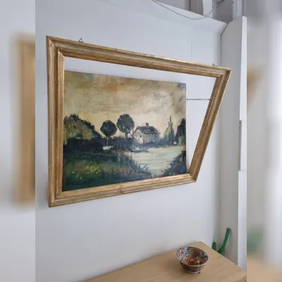 Quadro paesaggio Cornice quadro Artigianale in Offerta Outlet