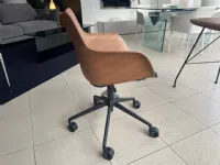 Sedia per ufficio realizzata in legno Q/wood soft - basic veneer di Kartell 