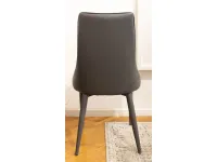Sedia senza braccioli N. 4 sedie artigianali grigie  Artigianale a prezzo scontato