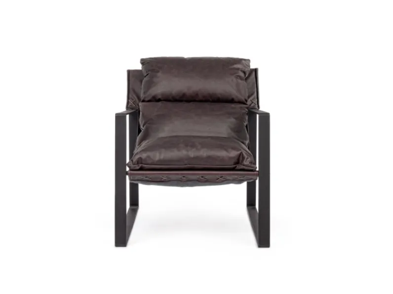 Sedia poltroncina Isold leather Bizzotto in Offerta Outlet