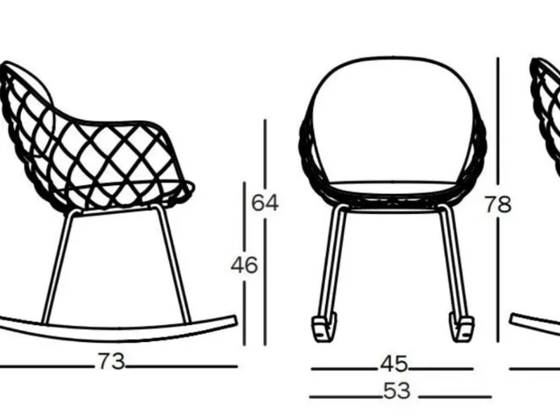 Scopri la sedia dondolo Magis Pina, un'opera d'arte dell'architetto! Prezzi outlet.