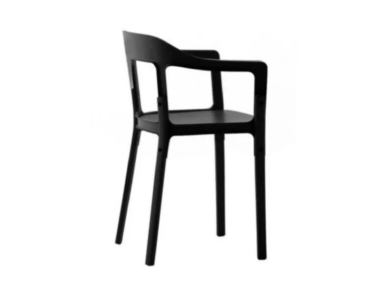 Scopri la Steelwood Chair nera di Magis a prezzo scontato! Una sedia di design perfetta per arredare i tuoi interni.