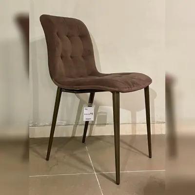 Sedia Kuga Slim di Bontempi: Outlet! Design moderno, senza braccioli.