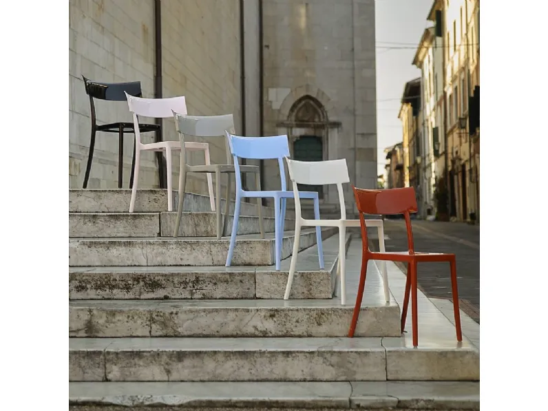 Sedia senza braccioli Catwalk Kartell a prezzo Outlet