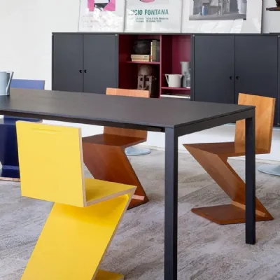 Sedia senza braccioli Zig-zag Cassina a prezzo Outlet