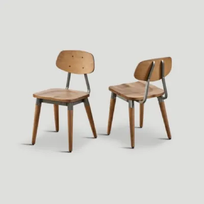 Sedia Set 4 sedie Dialma brown con un ribasso vantaggioso