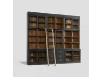 Libreria Dialma brown in legno cod. 5491 / 5492
