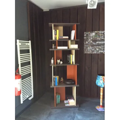Libreria in stile design Former in legno Offerta Outlet