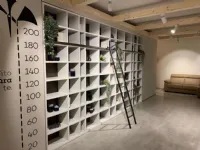 Libreria in stile design Giessegi in legno Offerta Outlet