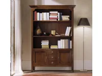 Libreria Libreria classica in legno massello scontata del 30% Artigianale con uno sconto del 30%
