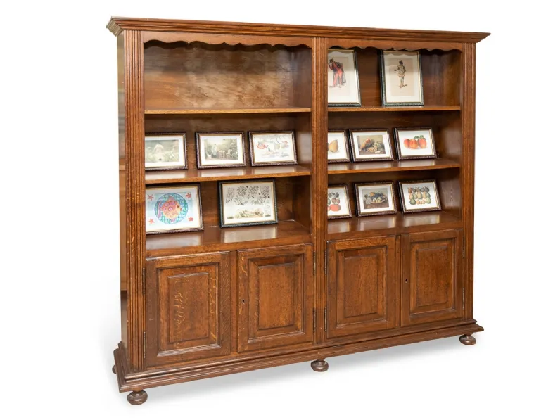 Libreria Libreria ufficio Artigianale in legno a prezzo scontato