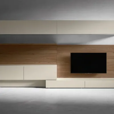 Porta tv in laccato opaco stile design I-modulart 6 Presotto italia