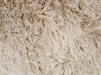 Tappeto modello Shaggy beige Artigianale in fibra naturale  a prezzo scontato