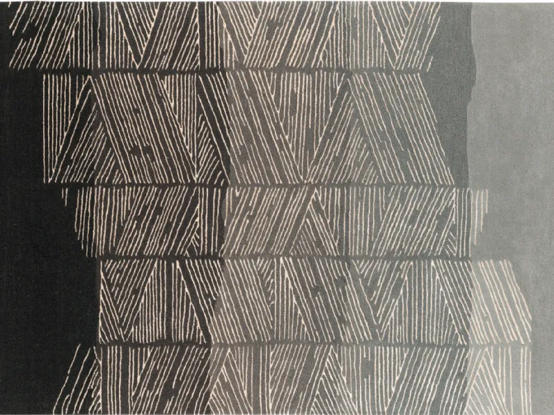 Tappeto rettangolare  in stile moderno Rome grey Sitap a prezzo Outlet