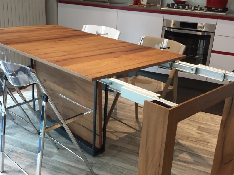 Consolle allungabile A4 in Rovere Vecchio Naturale.