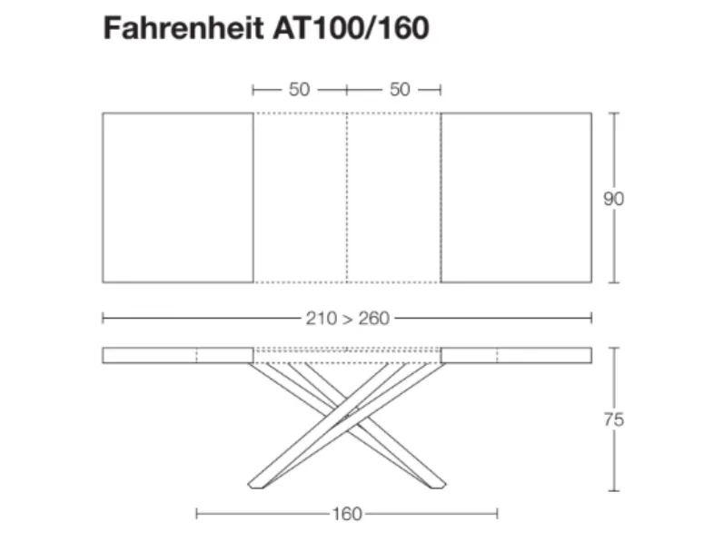 Tavolo allungabile Fahrenheit: design Altacom, prezzo imbattibile!