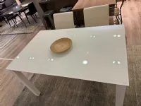 Tavolo rettangolare in vetro Account di Stones in Offerta Outlet