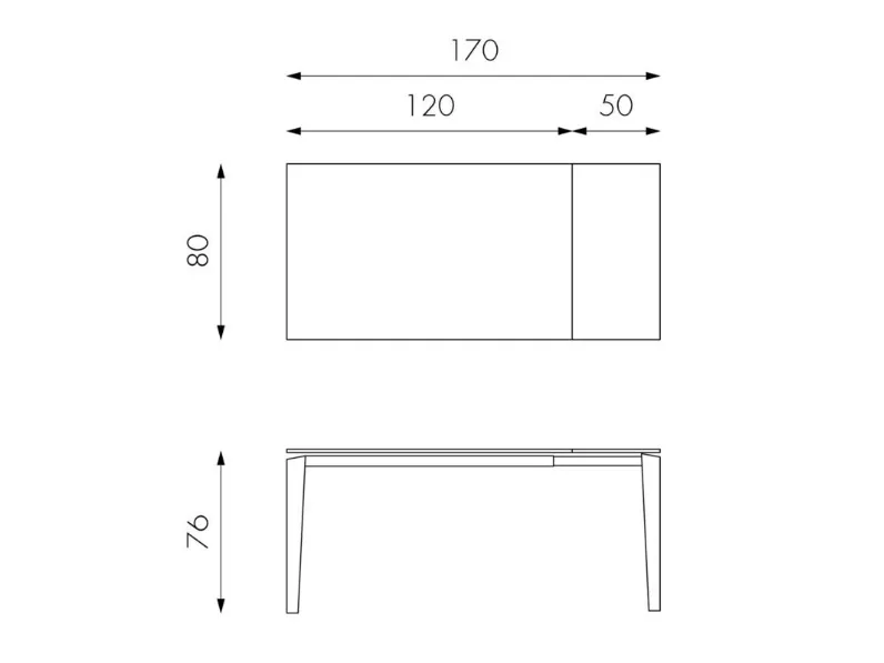 Tavolo allungabile Ceramica 2 Stones a prezzo scontato