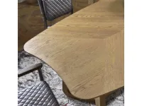 Tavolo in legno sagomato Andromeda Dialma brown in offerta outlet