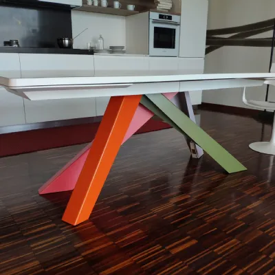 Tavolo rettangolare in laccato Big table Bonaldo in Offerta Outlet