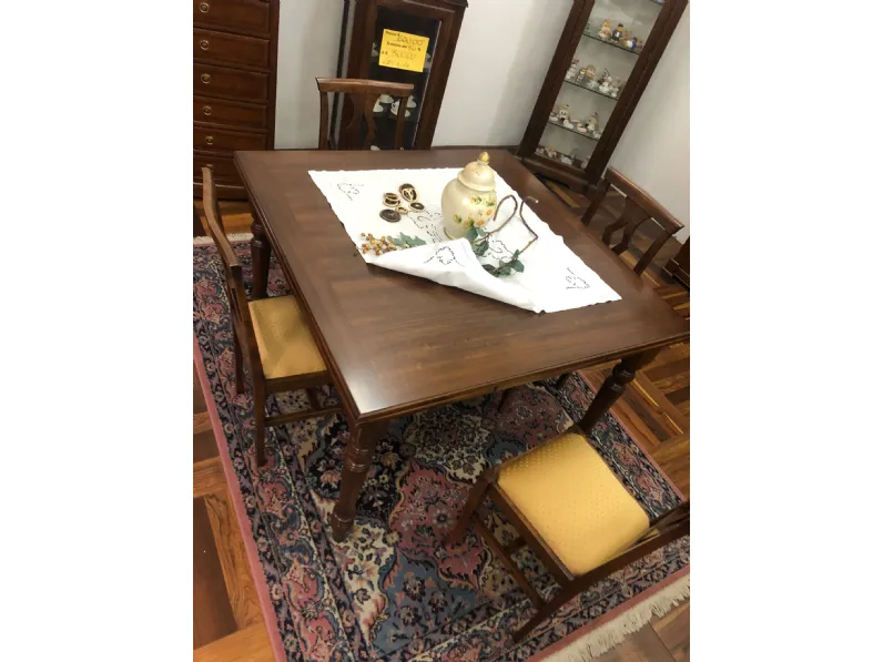 Tavolo in legno quadrato Classic Artigianale a prezzo scontato