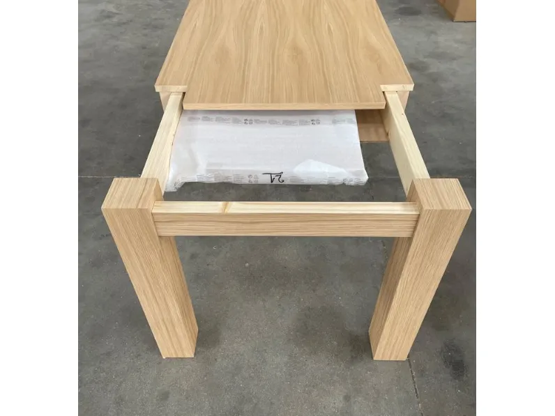 Tavolo rettangolare in legno Country rovere di Artigianale in Offerta Outlet