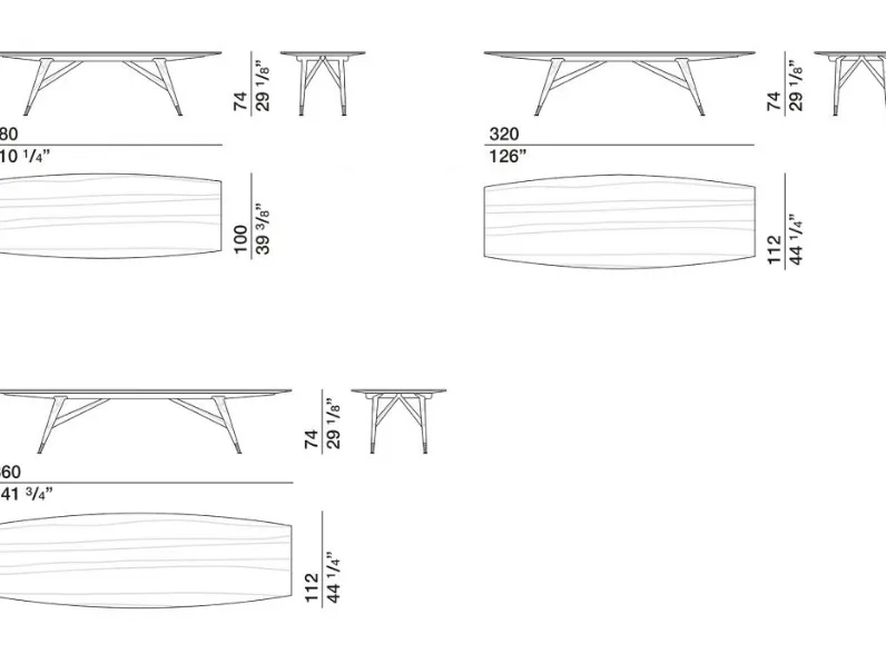 Tavolo rettangolare in legno D.859.1 di Molteni & c in Offerta Outlet 