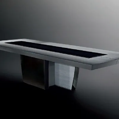 Tavolo rettangolare in altri materiali Table luxury legno cedro del libano di Md work in Offerta Outlet