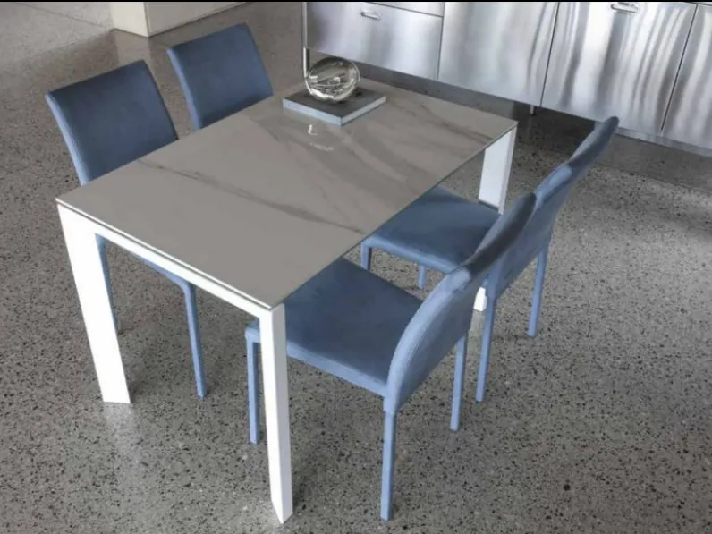 Tavolo rettangolare allungabile 625 dinner ceramico * La seggiola a prezzo scontato