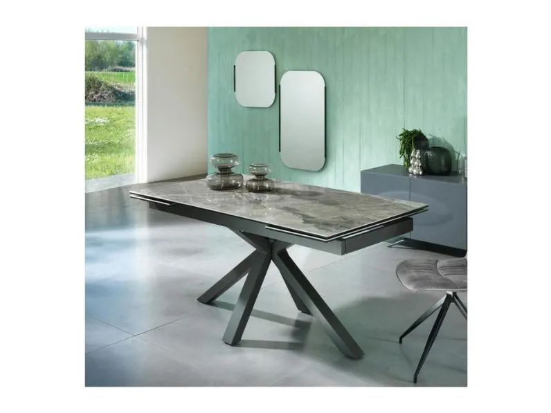 Tavolo Ceramicato om/313/mb Stones in OFFERTA OUTLET -46%