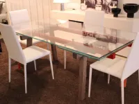 Tavolo in cristallo  allungabile