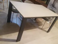 Tavolo in laminato rettangolare Tom Bontempi casa in offerta outlet