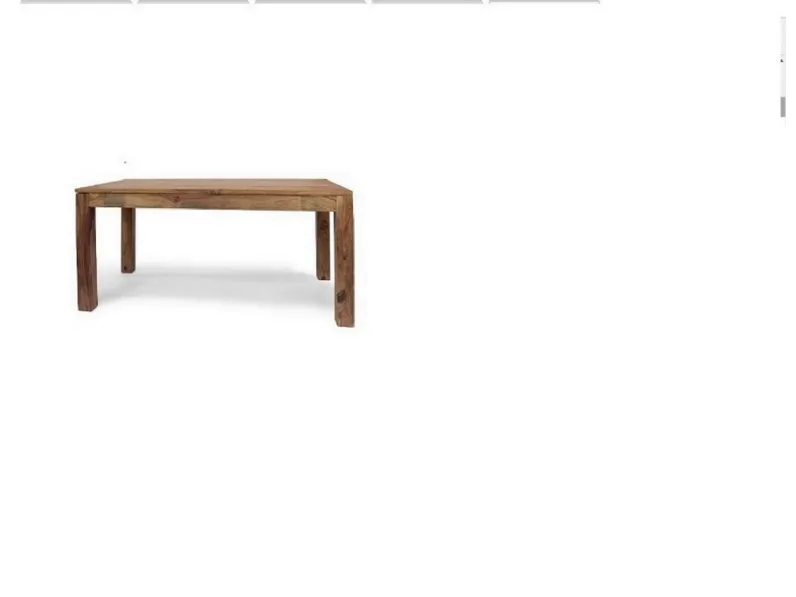 tavolo con prolunghe all'interno
