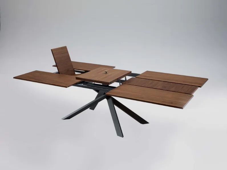 Tavolo in legno rettangolare 4x4 Ozzio in offerta outlet