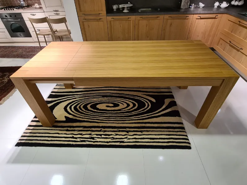 Tavolo in legno rettangolare 633 Artigianale in offerta outlet