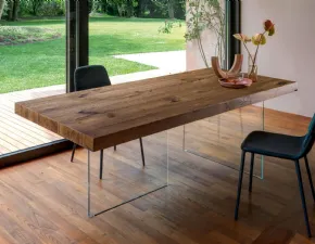 Tavolo in legno rettangolare Air 190x90 fisso Lago a prezzo ribassato