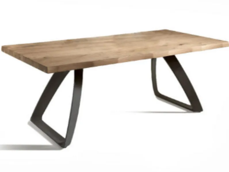Tavolo in legno rettangolare Bridge Stones a prezzo scontato