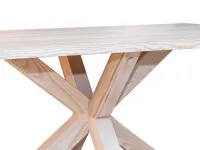 Tavolo in legno rettangolare Croce Artigianale in offerta outlet