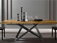 Tavolo in legno rettangolare Crossing Fgf in offerta outlet