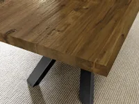 Tavolo in legno rettangolare Crossing Fgf in offerta outlet