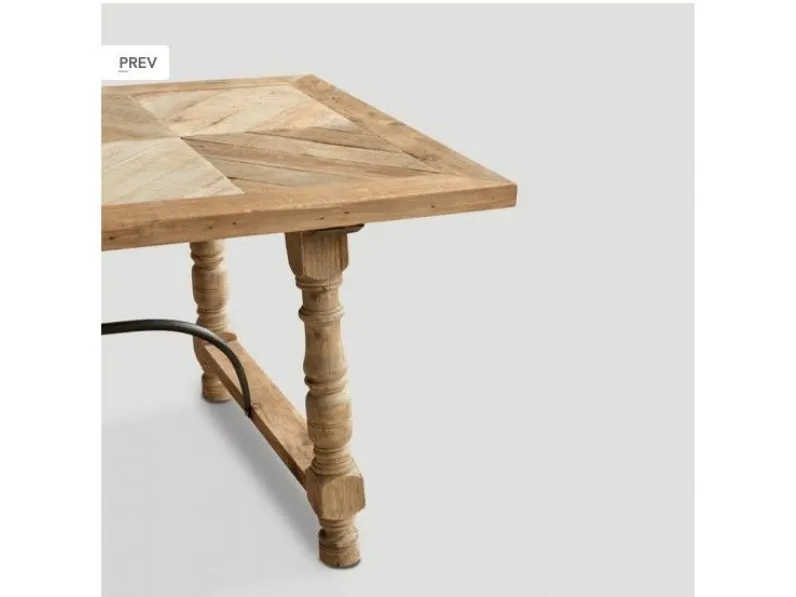 Tavolo in legno rettangolare Db002357 Dialma brown a prezzo ribassato