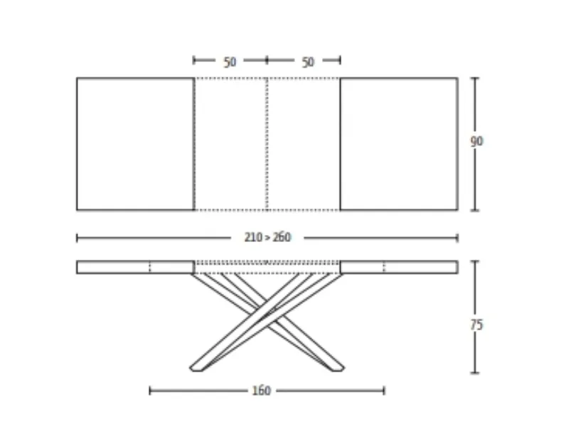 Tavolo in legno rettangolare Fahrenheit 160  Altacom a prezzo ribassato