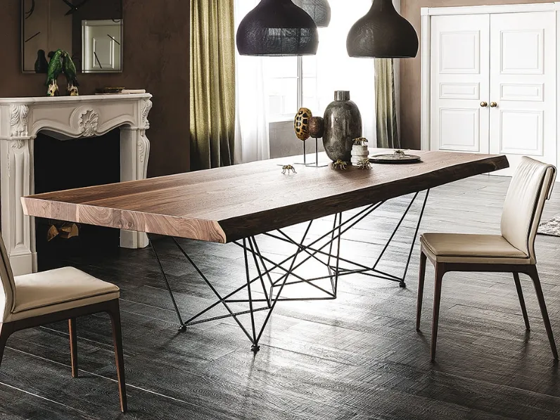 Tavolo in legno rettangolare Gordon deep wood Cattelan italia a prezzo scontato