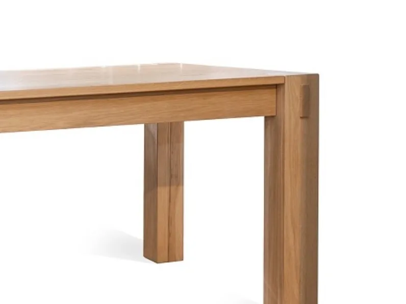 Tavolo in legno rettangolare Massiccio Artigianale in offerta outlet